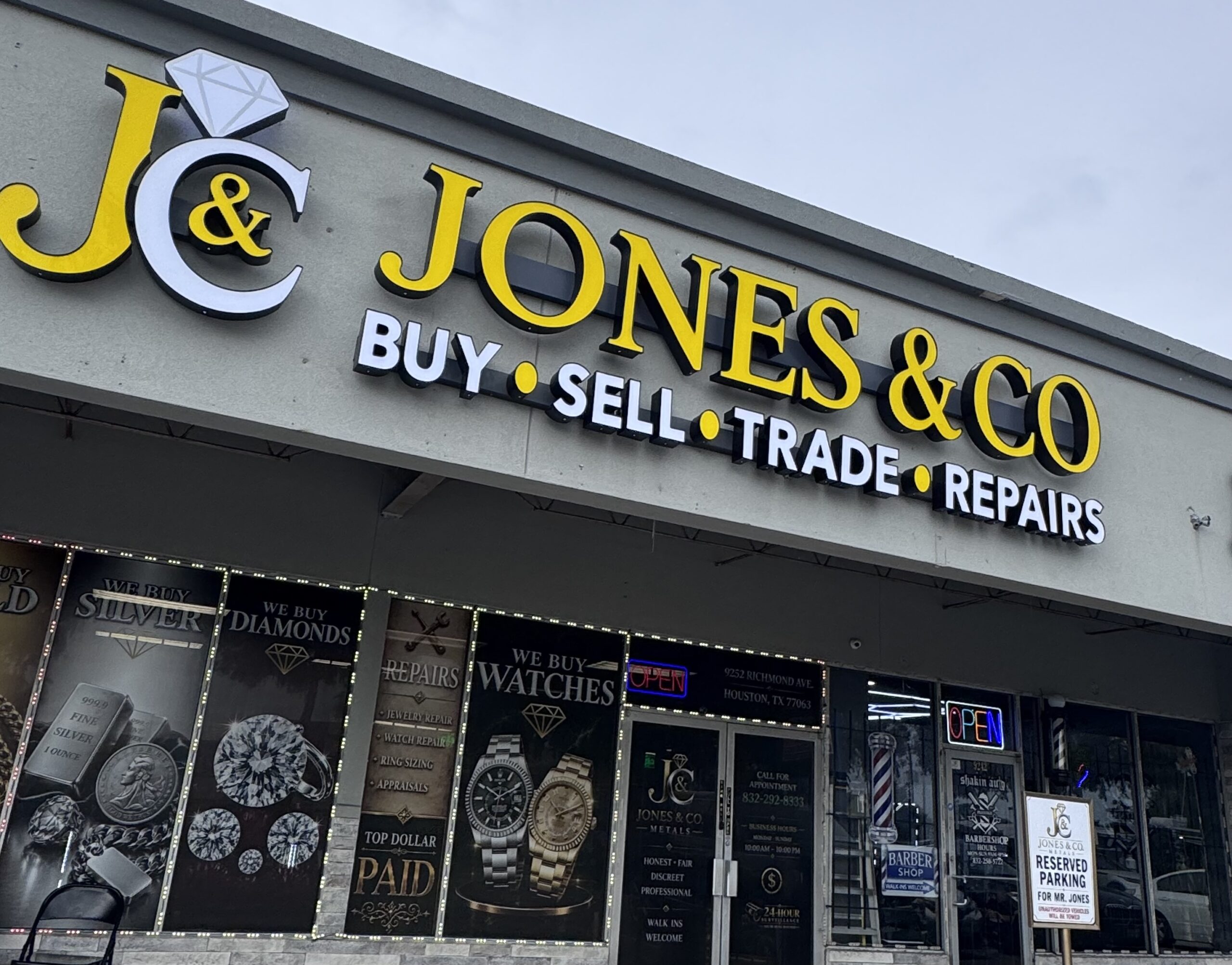 Real Jones & Co. Metals storefront in Houston