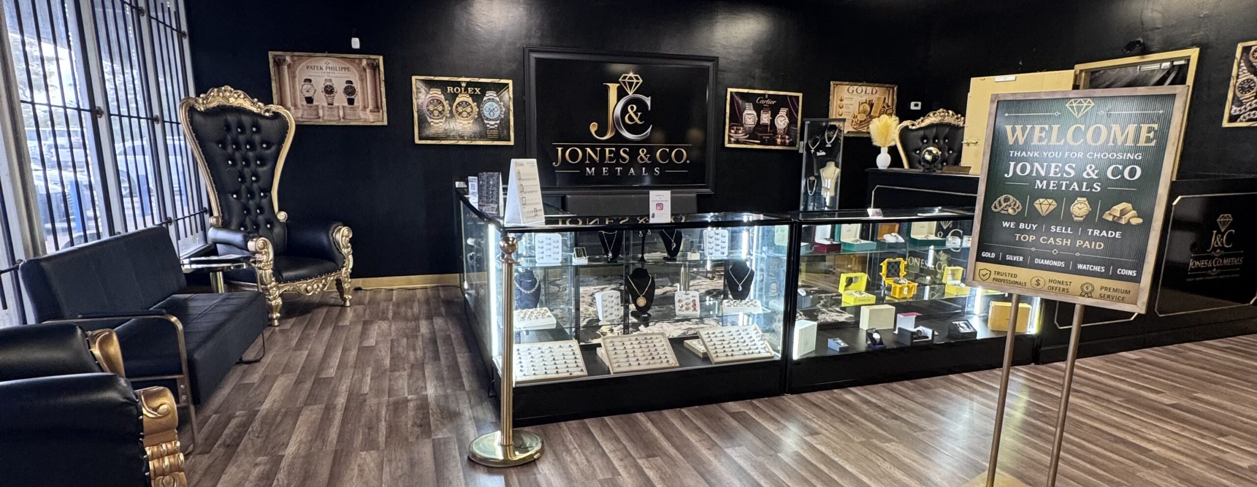 Jones & Co. jewelry store interior