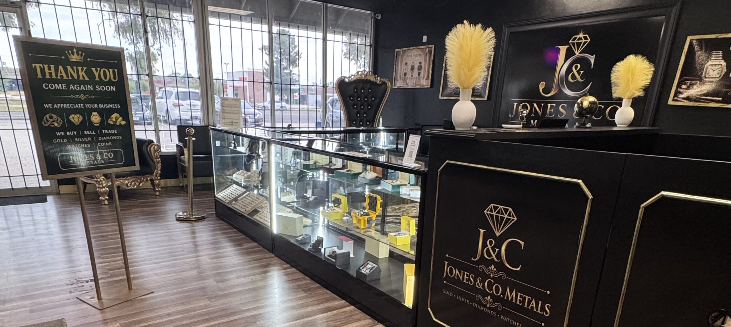 Inside Jones & Co. jewelry store
